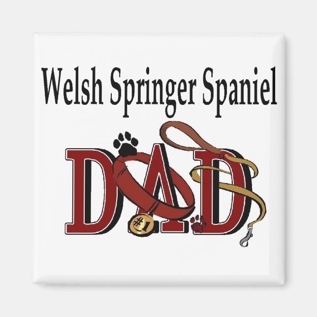 Welsh Springer Spain Pappa Gifts Magnet (Framsidan)