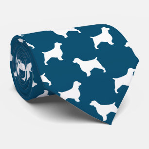 Welsh Springer Spain Silhouettes Mönster Blue Slips