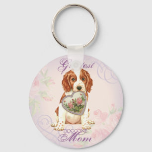 Welsh Springer spanel Heart Mamma Nyckelring