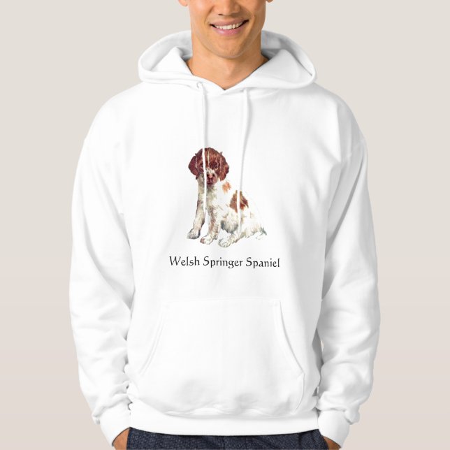 Welsh Springer spanel Sweatshirt Med Luva (Framsida)