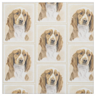 Welsh Springer Spaniel-målning - Original konst me Tyg