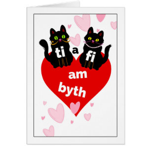 Welsh St. Dwynwens dag Ti a Fi am Byth Hälsningskort