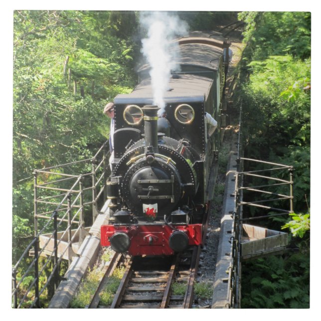 Welsh Steam Tåg. Kakelplatta (Framsidan)