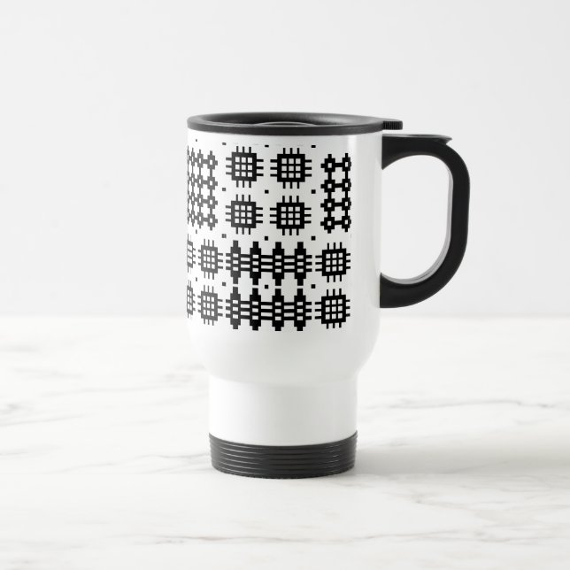Welsh Tapestry Mönster Black White Resemugg (Höger)