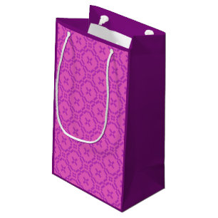 Welsh Tapestry Mönster, Bright Rosa Small Gift Bag