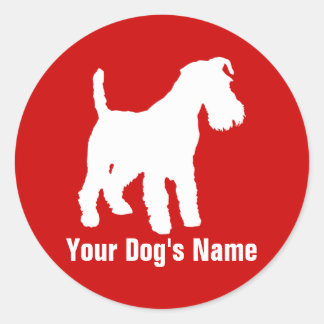 Welsh Terrier ウ ェ ル シ ュ ・ テ bud Runt Klistermärke