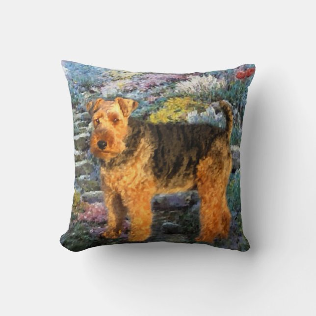 Welsh Terrier Art Kudde (Framsida)