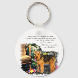 Welsh Terrier Art presentfts Nyckelring