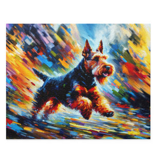 Welsh Terrier: Black and Tan Welshie Pussel