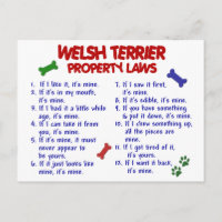 WELSH TERRIER Egendom LAGSTIFTNING 2