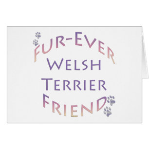Welsh Terrier Furever Friend Hälsningskort
