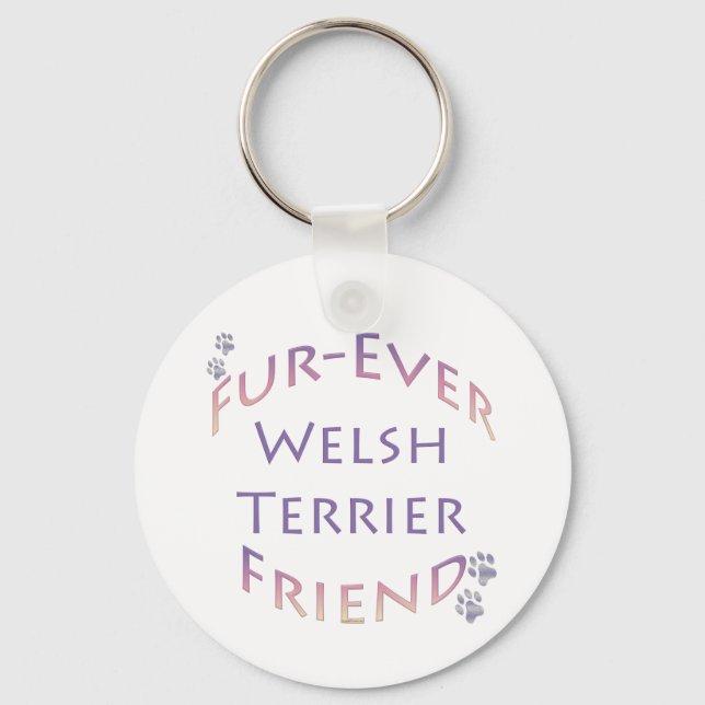 Welsh Terrier Furever Friend Nyckelring (Framsida)