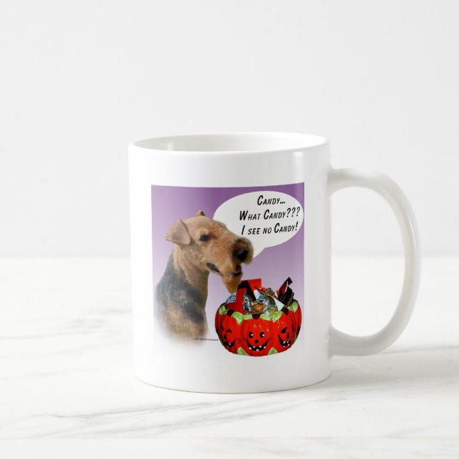 Welsh Terrier Halloween Candy Kaffemugg (Höger)