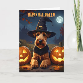 Welsh Terrier Halloween Kort