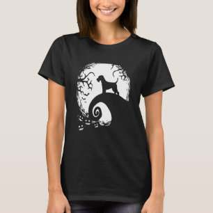 Welsh Terrier Halloween Under Månljus Kuslig T Shirt