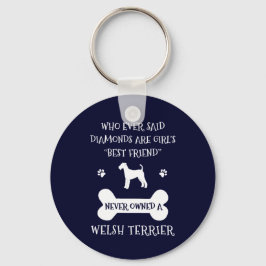 Welsh Terrier Hund Best Friend Nyckelring