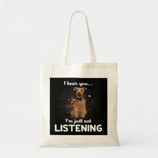 Welsh Terrier Hund jag hör att du inte lyssnar Tygkasse