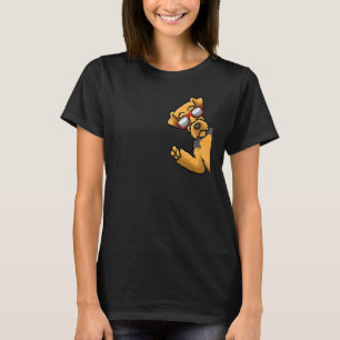 Welsh Terrier Hund Welshie från sida med sunglasse T Shirt