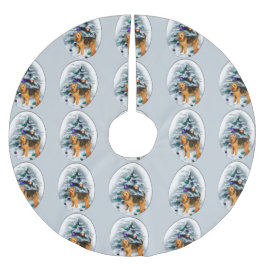 Welsh Terrier-jul Julgransmatta Borstad Polyester