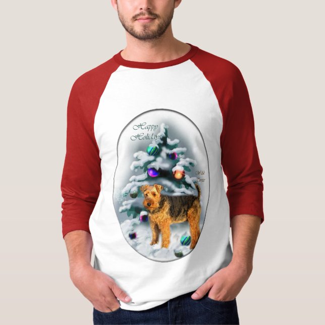 Welsh Terrier-julgåvor T Shirt (Framsida)