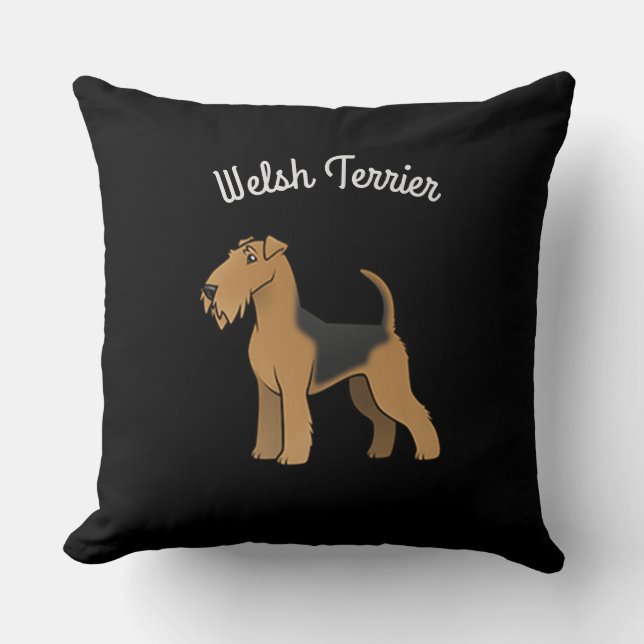 Welsh Terrier Kudde (Framsida)