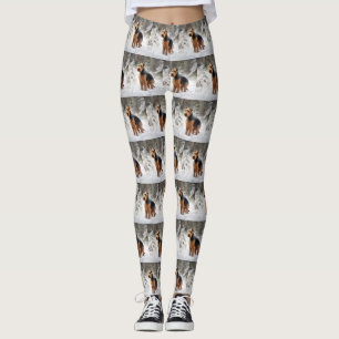 Welsh Terrier Låt det snöa jul Leggings