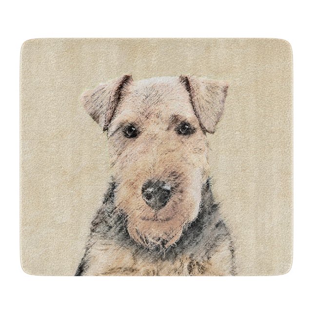 Welsh Terrier-målning - Cute Original Hund Art (Framsidan)