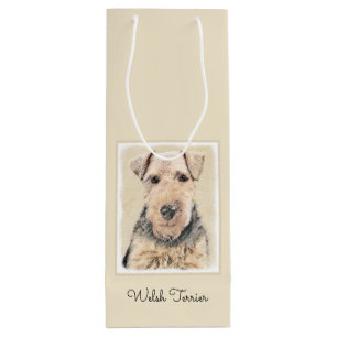 Welsh Terrier-målning - Cute Original Hund Art