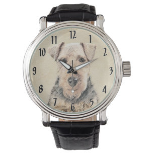 Welsh Terrier-målning - Cute Original Hund Art Armbandsur