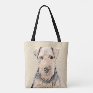 Welsh Terrier-målning - Cute Original Hund Art Tygkasse