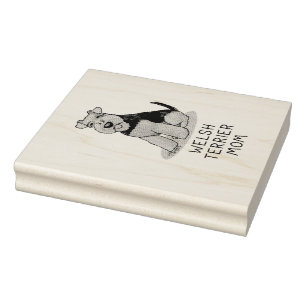 Welsh Terrier Mamma - Cute Hund Mamma Stämpel