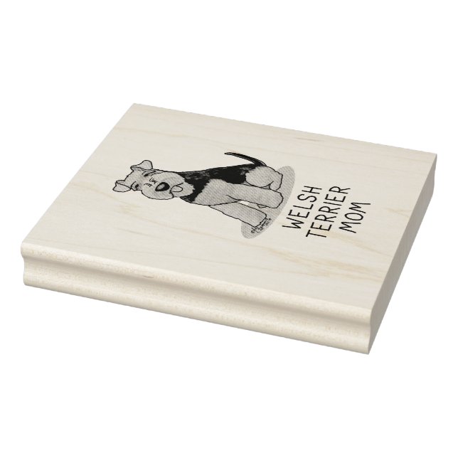 Welsh Terrier Mamma - Cute Hund Mamma Stämpel (Stämpel)