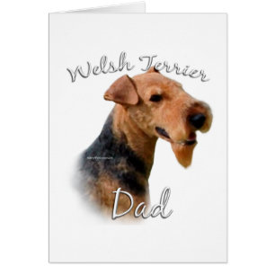 Welsh Terrier Pappa 2 Hälsningskort