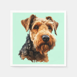 Welsh Terrier Pappersservett