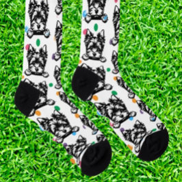 Welsh Terrier Poka Dots Personlig Theme