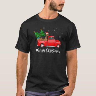 Welsh Terrier Red Lastbil Julgran Julafton Hund T Shirt
