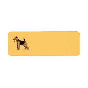 Welsh Terrier Return-adressetikett Returadress Etikett