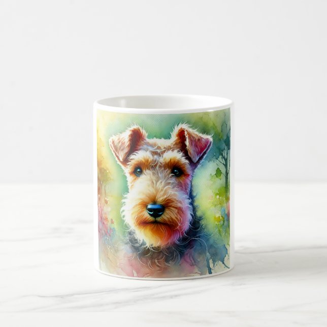 Welsh Terrier Serenity 300824AREF117 - Watercolor Kaffemugg (Center)