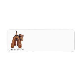 Welsh Terrier Svan Returadress Etikett