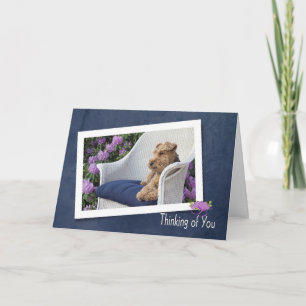 Welsh Terrier tänker på dig Kort