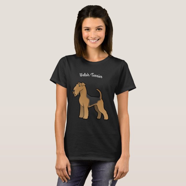 Welsh Terrier Tee Shirt (Hel framsida)