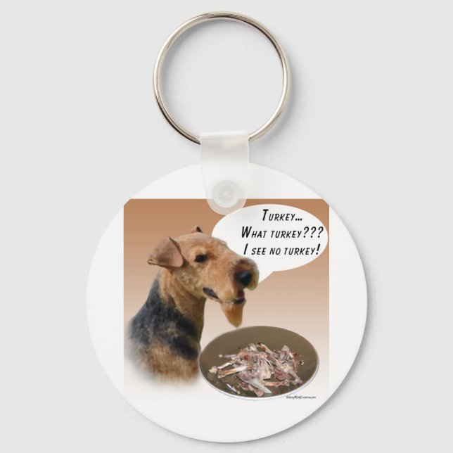 Welsh Terrier Turkiet Nyckelring (Framsida)