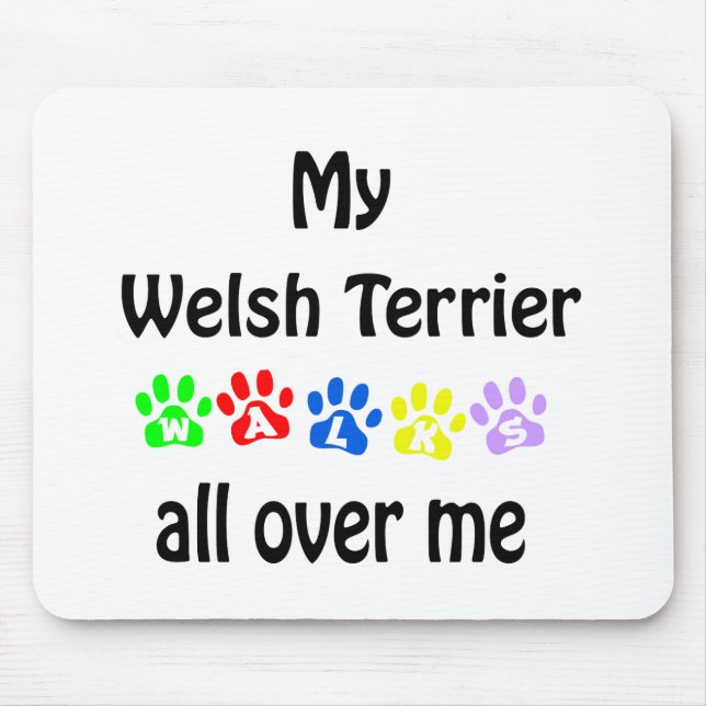 Welsh Terrier Walks Design Musmatta (Framsidan)