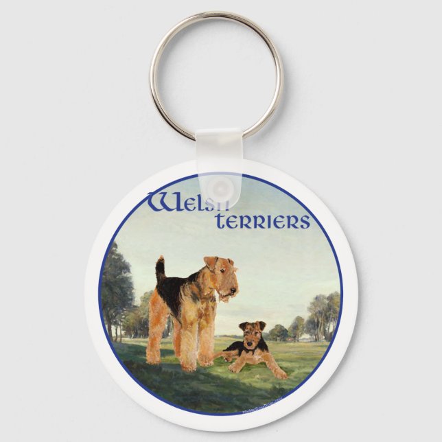 Welsh Terriers Nyckelring (Framsida)