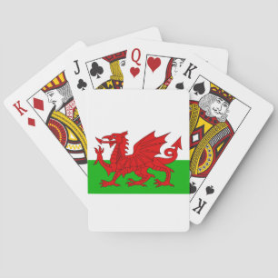 Welsh/Wales Flagga - Cymru High Quality Image Casinokort