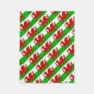 Welsh/Wales Flagga - Cymru High Quality Image Fleecefilt