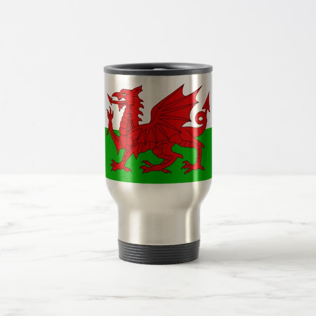 Welsh / Wales Flagga - Cymru High Quality Image Resemugg (Center)