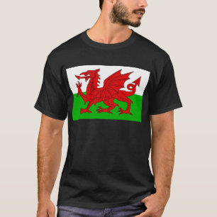 Welsh/Wales Flagga - Cymru High Quality Image T Shirt