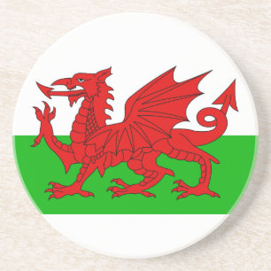 Welsh/Wales Flagga - Cymru High Quality Image Underlägg