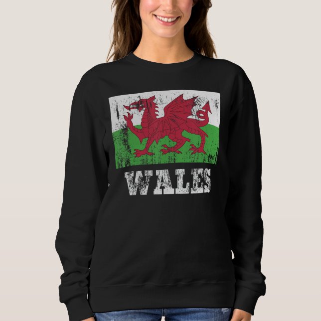 Welsh Wales Flagga Pride Welsh Flagga 1 T Shirt (Framsida)